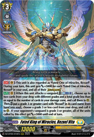 Fated King of Miracles, Rezael Vita (DZ-BT05/010EN) [DZ-BT05: Omniscie – 50cards