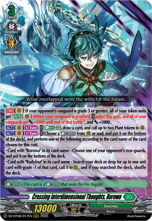 Crossing Interdimensional Thoughts, Rorowa (DZ-BT06/017EN) [DZ-BT06: Generation Dragenesis]