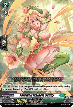 Farewell Maiden, Sendy (DZ-BT06/102EN) [DZ-BT06: Generation Dragenesis]