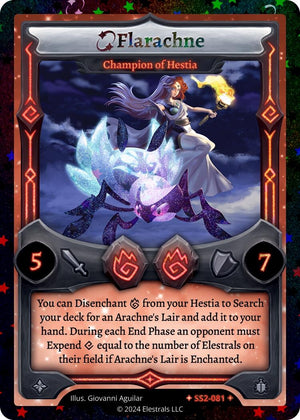 Flarachne - Champion of Hestia (Stellar) (SS2-081)