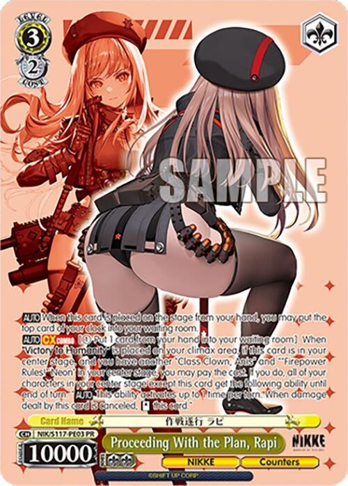 Image for Proceeding With the Plan, Rapi (PR) (NIK/S117-PE03 PR) - Weiss Schwarz