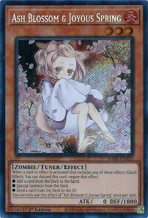 Ash Blossom & Joyous Spring (Alternate Art) (Secret Rare) (RA04-EN025)