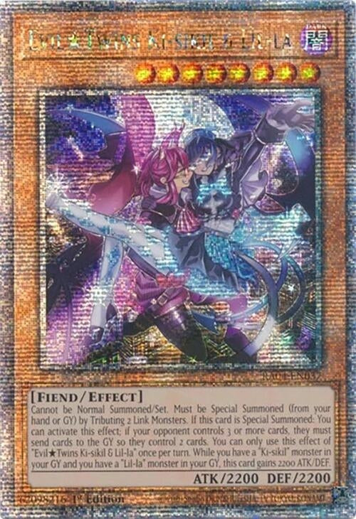 Evil Twins Ki-sikil & Lil-la (Quarter Century Secret Rare) (RA04-EN037)