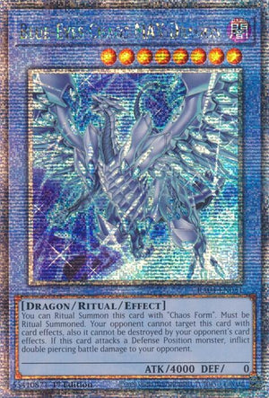 Blue-Eyes Chaos MAX Dragon (New Art) (Quarter Century Secret Rare) (RA04-EN051)