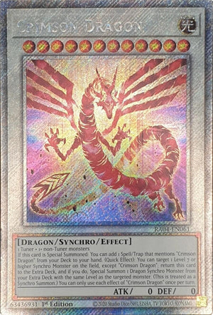 Crimson Dragon (Platinum Secret Rare) (RA04-EN061)