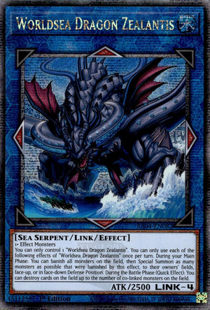 Worldsea Dragon Zealantis (Quarter Century Secret Rare) (RA04-EN082)