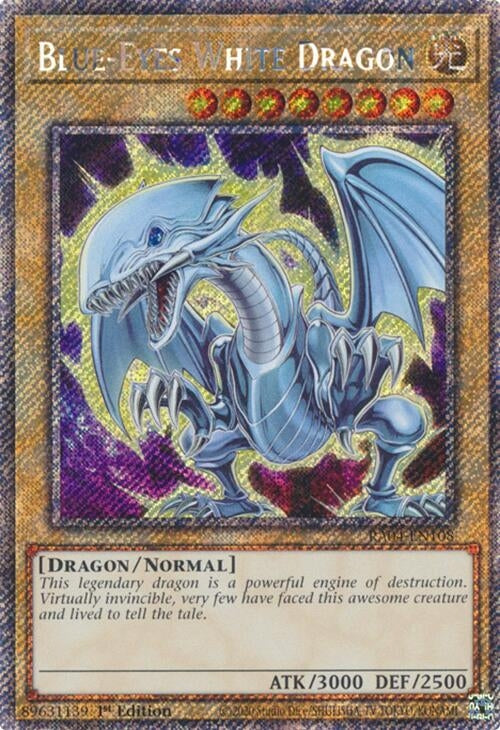 Blue-Eyes White Dragon (7th Art) (Platinum Secret Rare) (RA04-EN108)