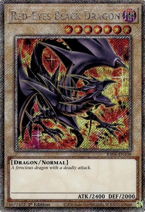 Red-Eyes Black Dragon (8th Art) (Platinum Secret Rare) (RA04-EN109)