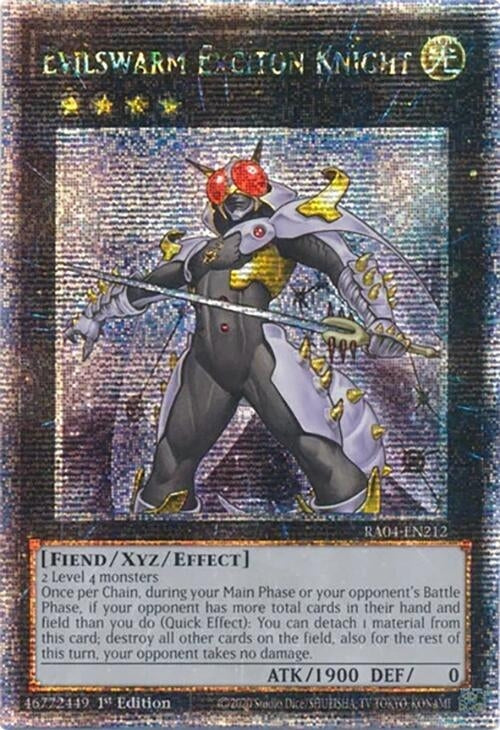 Evilswarm Exciton Knight (Quarter Century Secret Rare) (RA04-EN212)