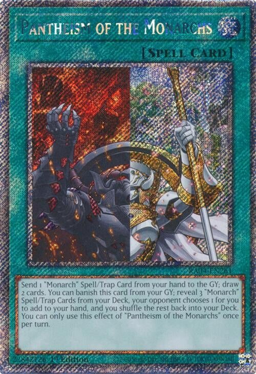 Pantheism of the Monarchs (Platinum Secret Rare) (RA04-EN261)