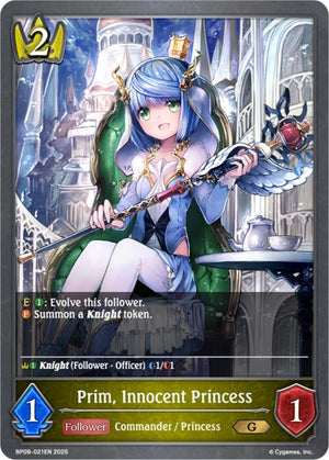 Prim, Innocent Princess (BP09-021EN) [Duet of Dawn and Dusk]