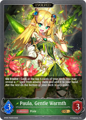 Paula, Gentle Warmth // Paula, Passionate Warmth - P02EN (Foil) (BP09-P02EN) [Duet of Dawn and Dusk]