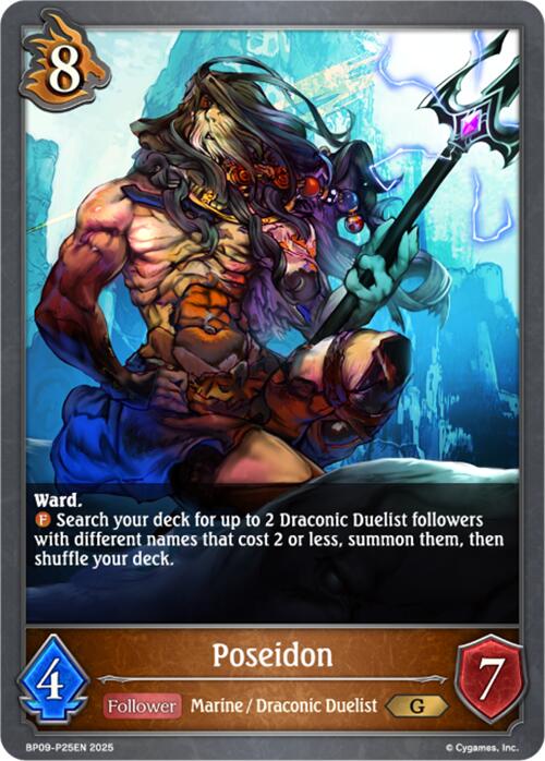 Poseidon - P25EN (Foil) (BP09-P25EN) [Duet of Dawn and Dusk]