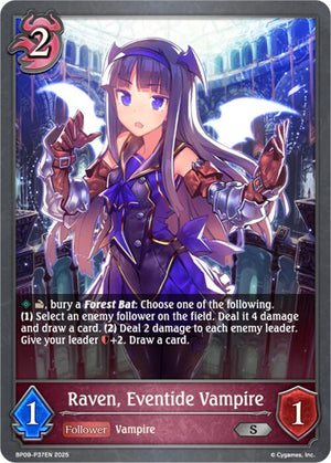 Raven, Eventide Vampire - P37EN (Foil) (BP09-P37EN) [Duet of Dawn and Dusk]