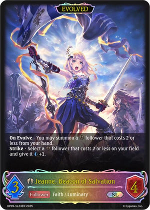 Jeanne, Beacon of Salvation (Evolved) (SL) (BP09-SL23EN) [Duet of Dawn and Dusk]