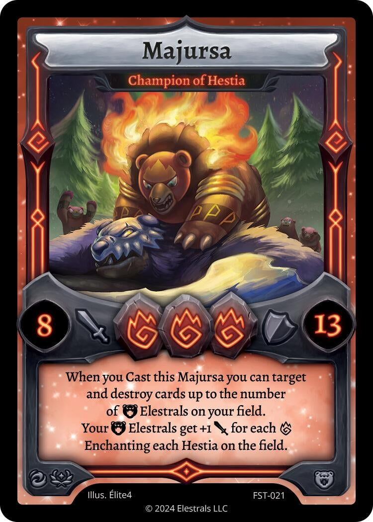 Image for Majursa - Champion of Hestia (FST-021) - Elestrals