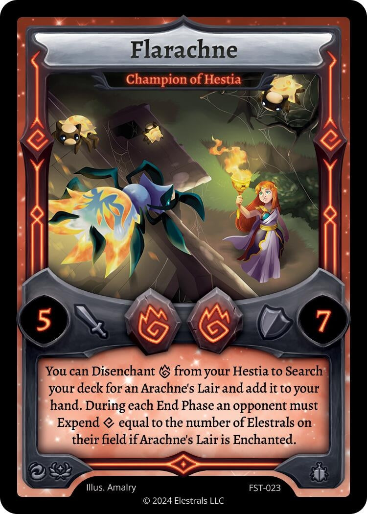 Image for Flarachne - Champion of Hestia (FST-023) - Elestrals