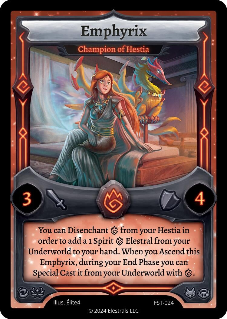 Image for Emphyrix - Champion of Hestia (FST-024) - Elestrals
