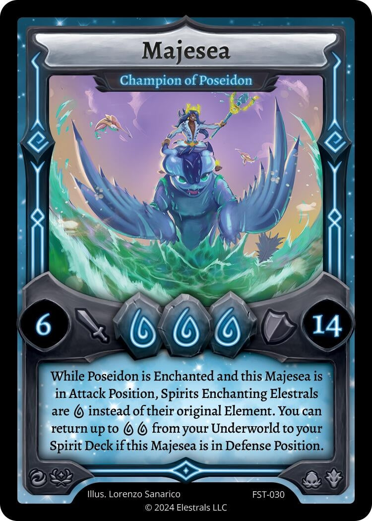 Image for Majesea - Champion of Poseidon (FST-030) - Elestrals