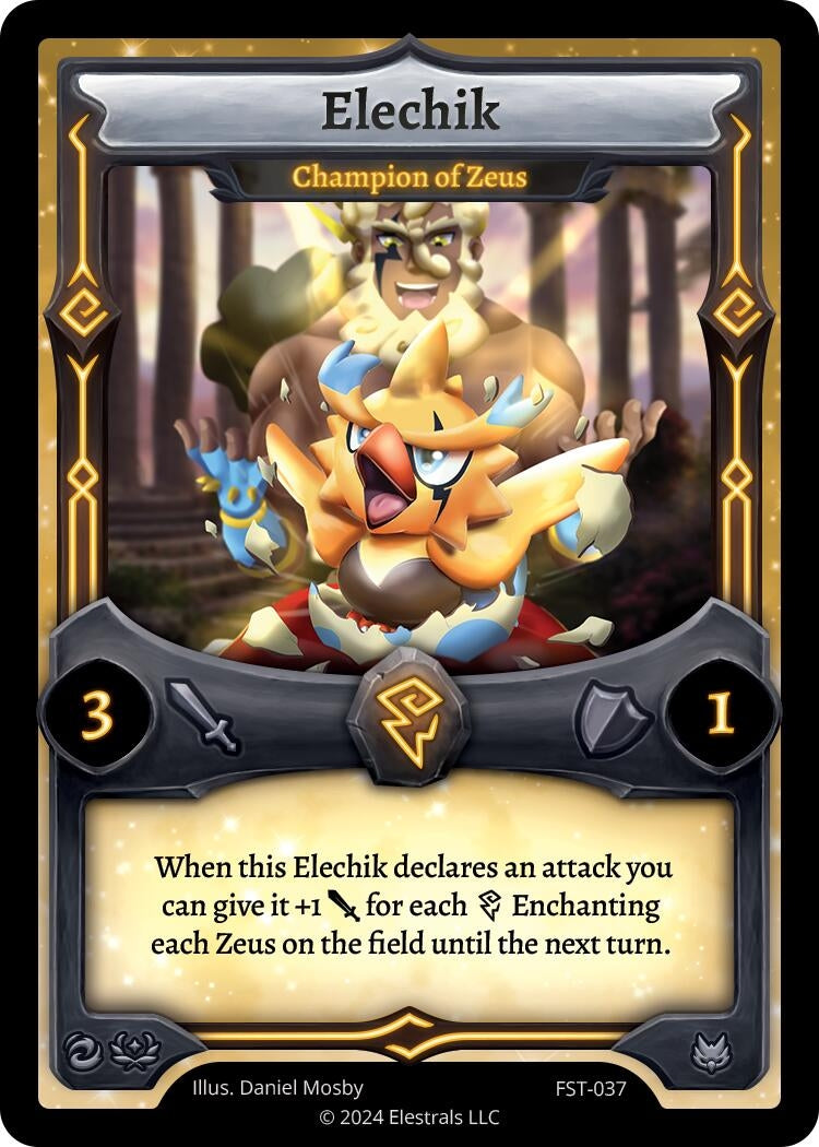 Image for Elechik - Champion of Zeus (FST-037) - Elestrals