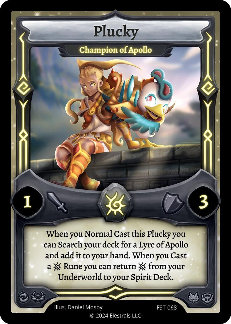 Image for Plucky - Champion of Apollo (FST-068) - Elestrals