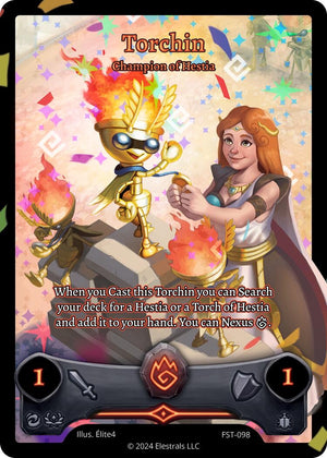 Torchin - Champion of Hestia (Full Art) (FST-098)