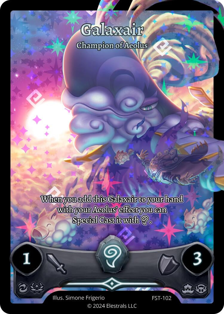 Image for Galaxair - Champion of Aeolus (Full Art) (FST-102) - Elestrals