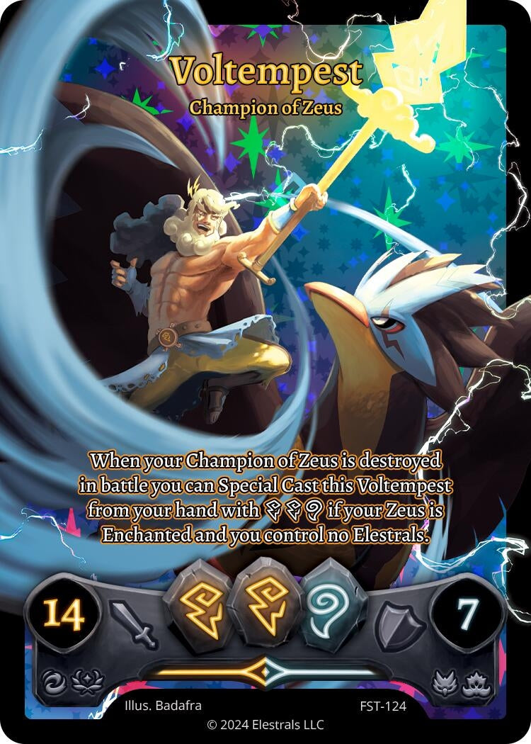Image for Voltempest - Champion of Zeus (Box Topper) (FST-124) - Elestrals
