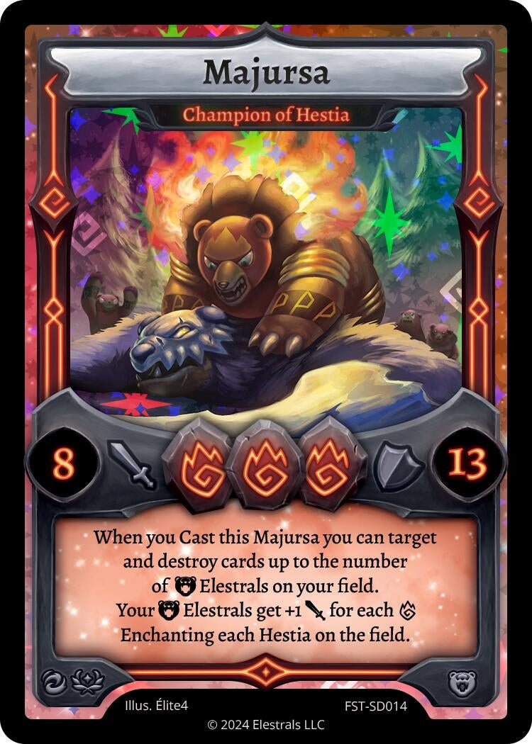 Image for Majursa - Champion of Hestia (FST-SD014) - Elestrals