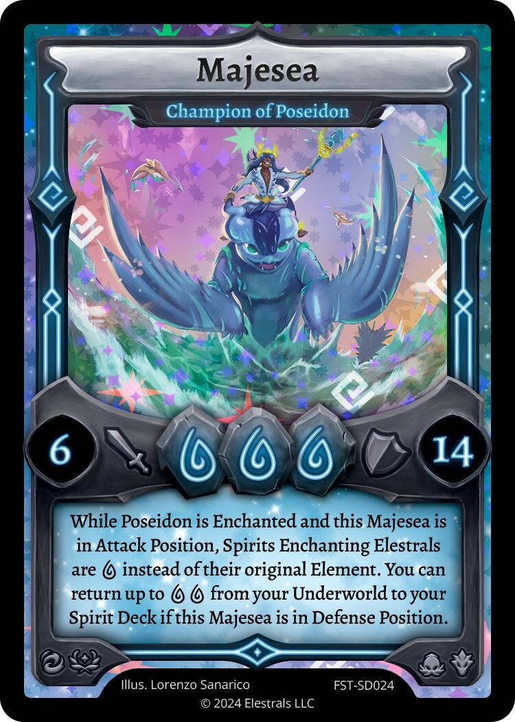 Image for Majesea - Champion of Poseidon (FST-SD024) - Elestrals