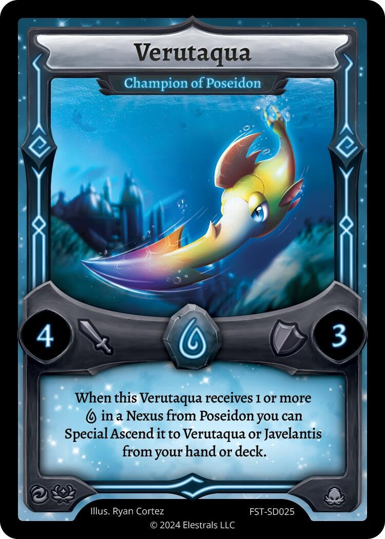 Image for Verutaqua - Champion of Poseidon (FST-SD025) - Elestrals