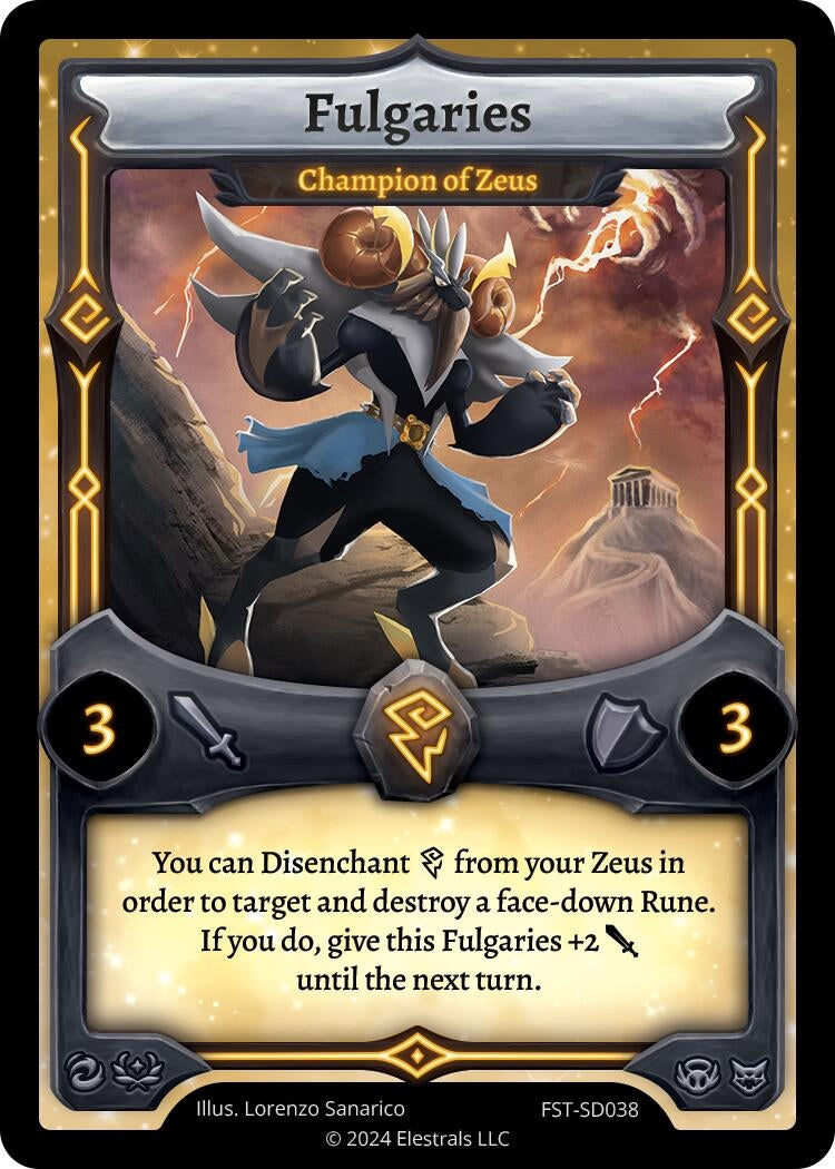 Image for Fulgaries - Champion of Zeus (FST-SD038) - Elestrals