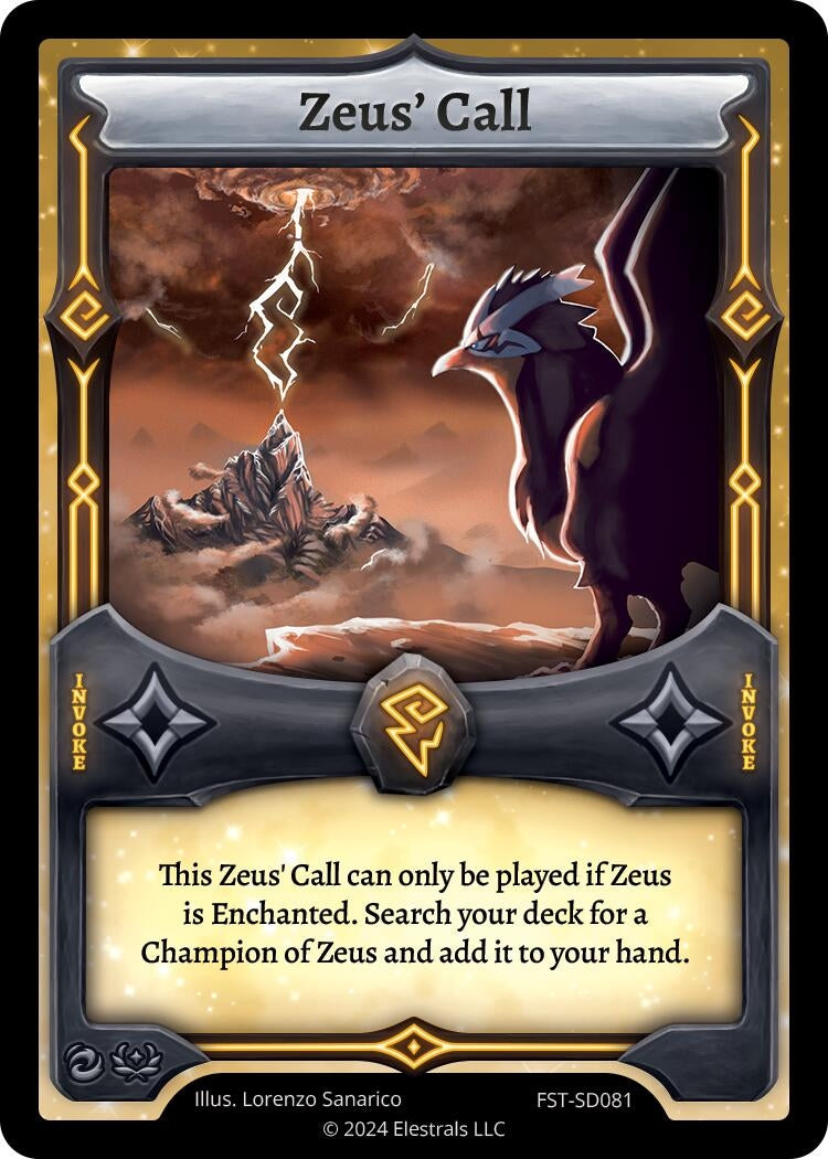 Image for Zeus' Call (FST-SD081) - Elestrals