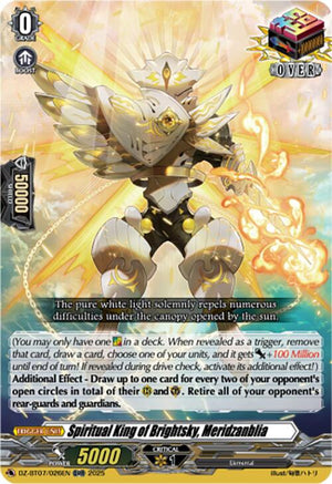 Spiritual King of Brightsky, Meridzanblia (DZ-BT07/026EN) [DZ-BT07: Moon Fangs & Cerulean Blaze]