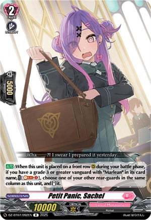 Petit Panic, Sachel (DZ-BT07/092EN) [DZ-BT07: Moon Fangs & Cerulean Blaze]