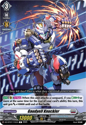 Gaudyell Knuckler (DZ-BT07/115EN) [DZ-BT07: Moon Fangs & Cerulean Blaze]