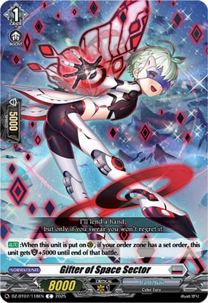 Gifter of Space Sector (DZ-BT07/118EN) [DZ-BT07: Moon Fangs & Cerulean Blaze]