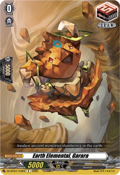 Earth Elemental, Garara (DZ-BT07/153EN) [DZ-BT07: Moon Fangs & Cerulean Blaze]