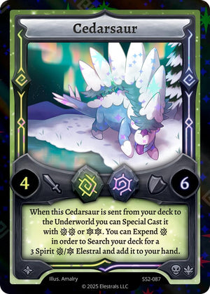 Cedarsaur (Reverse Holo) (SS2-087)