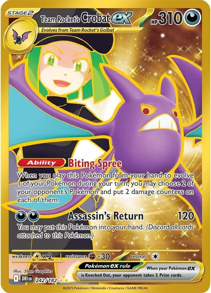 Team Rocket's Crobat ex (242/182)