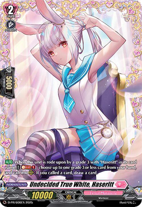 Undecided True White, Haseritt (D-PR/600EN) [D Promo Cards]