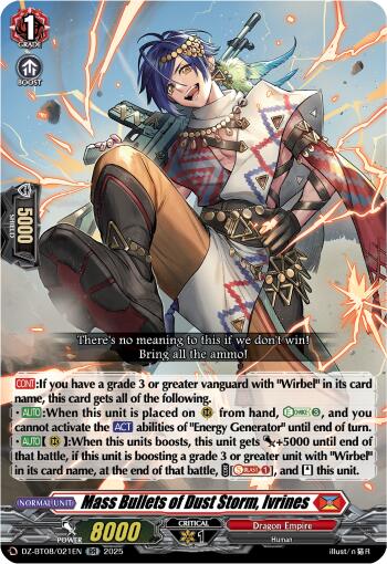 Mass Bullets of Dust Storm, Ivrines (DZ-BT08/021EN) [DZ-BT08: Knights 0f Rebirth]