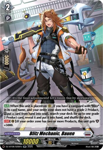 Blitz Mechnanic, Bauen (DZ-BT08/029EN) [DZ-BT08: Knights 0f Rebirth]