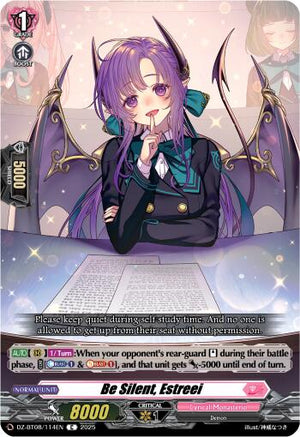 Be Silent, Estreei (DZ-BT08/114EN) [DZ-BT08: Knights 0f Rebirth]