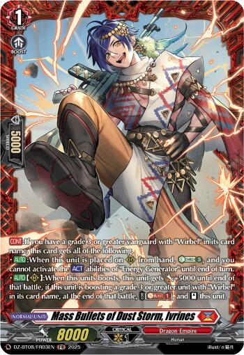 Mass Bullets of Dust Storm, Ivrines (DZ-BT08/FR03EN) [DZ-BT08: Knights 0f Rebirth]