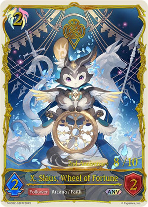 X. Slaus, Wheel of Fortune (ANV) (SNC02-08EN) [Gods of the Arcana]
