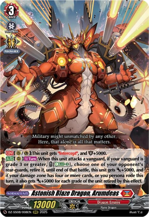 Image for Astonish Blaze Dragon, Arumdeas (DZ-SS08/008EN) - Cardfight Vanguard