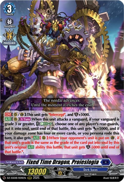 Image for Fixed Time Dragon, Proieslogia (DZ-SS08/009EN) - Cardfight Vanguard