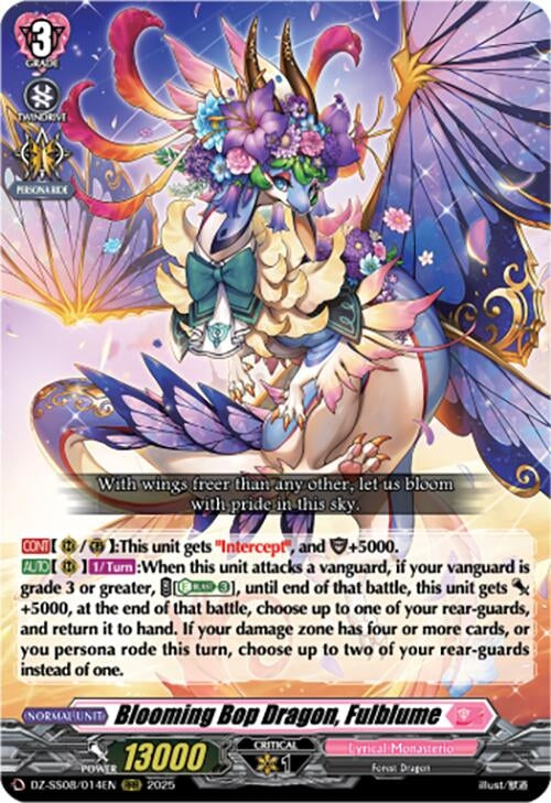 Image for Blooming Bop Dragon, Fulblume (RRR) (DZ-SS08/014EN) - Cardfight Vanguard
