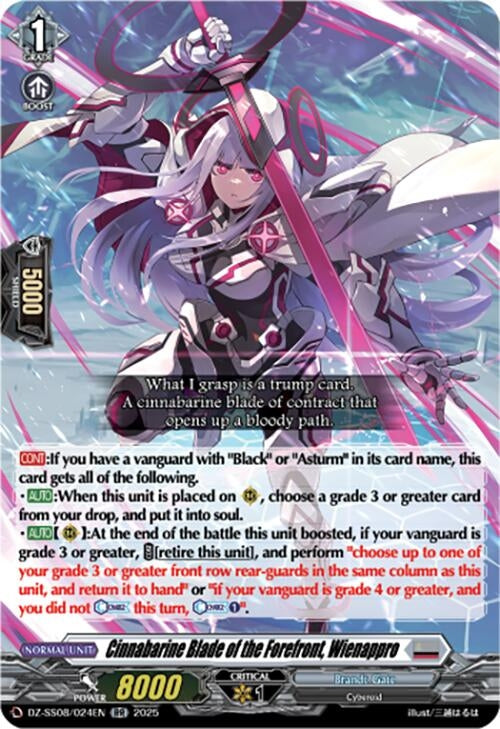 Image for Cinnabarine Blade of the Forefront, Wienappro (DZ-SS08/024EN) - Cardfight Vanguard